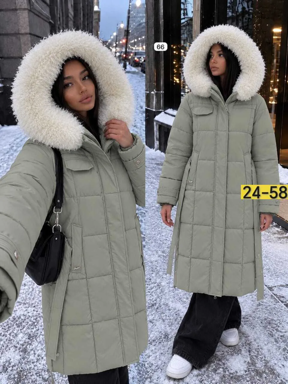 Тёплая куртка с мягким мехом для уюта и стиля — фото 1