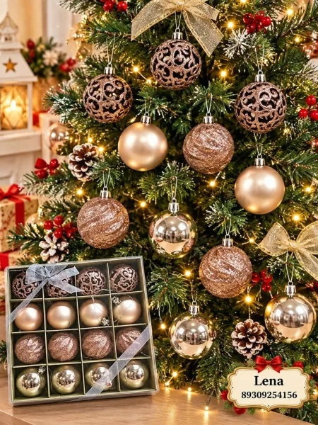 Новогодние шарики из пластика — фото 4