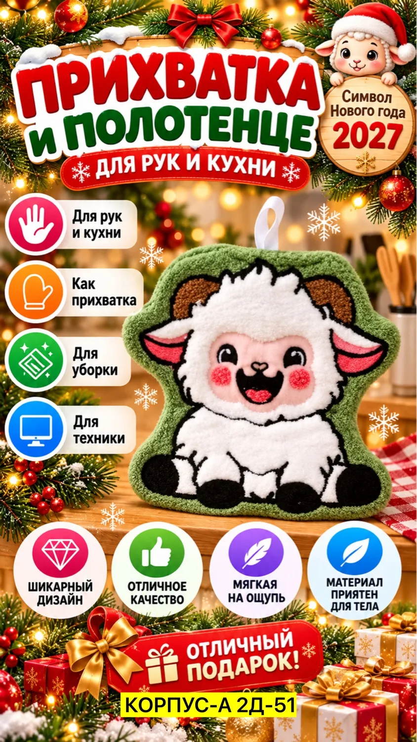 Кухонный набор: прихватка — фото 1