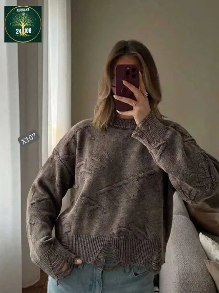 Кофточка вязаная оверсайз — фото 5
