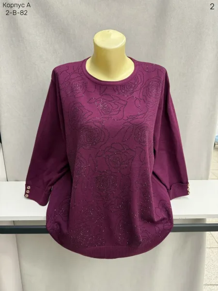 Свитер из 80 хлопка и 20 эластана — фото 39