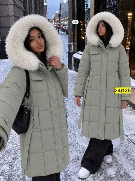 Тёплая куртка с мягким мехом для уюта и стиля — фото 3