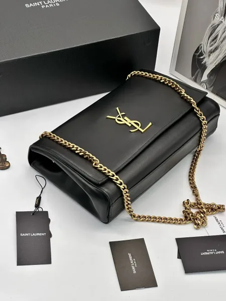 YSL Женская сумка из кожи и натуральной замши — фото 5