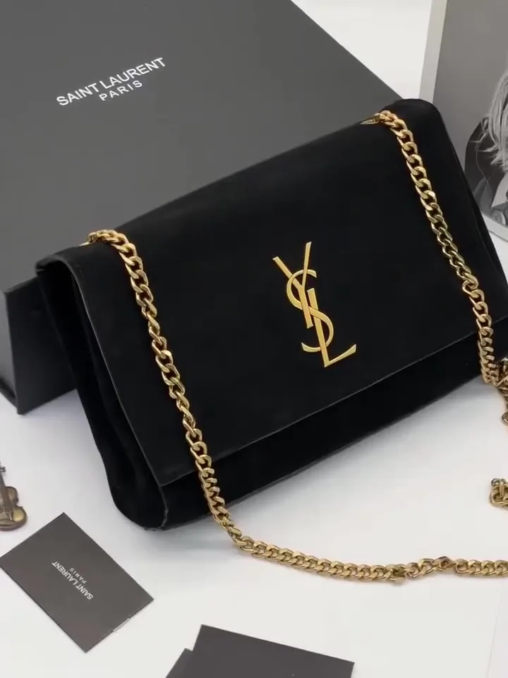 YSL Женская сумка из кожи и натуральной замши — видео