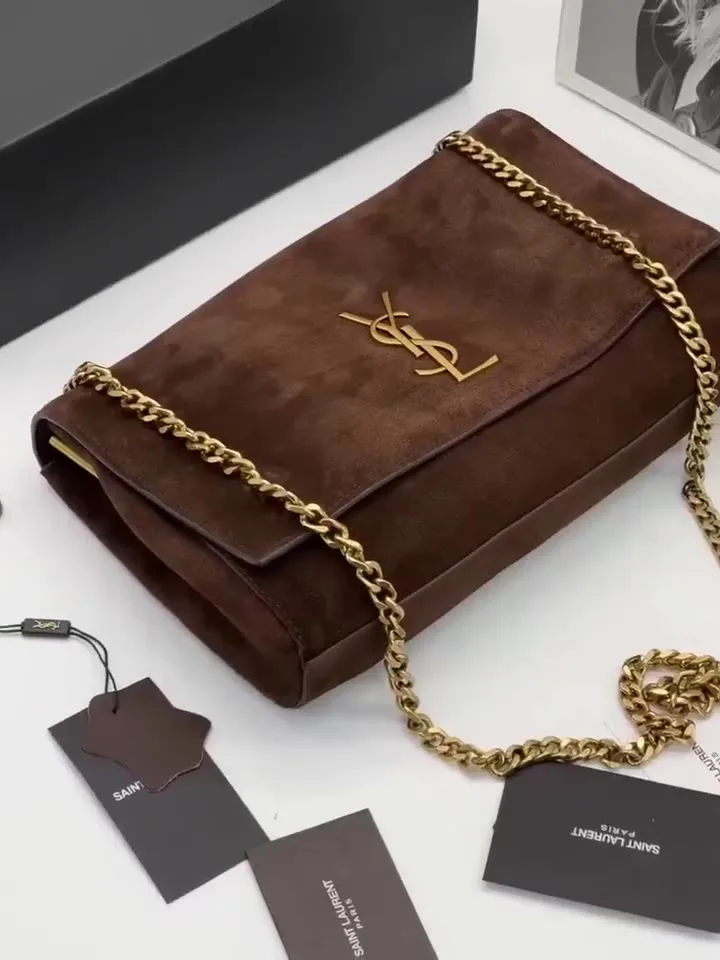 YSL Женская сумка из кожи и натуральной замши — видео