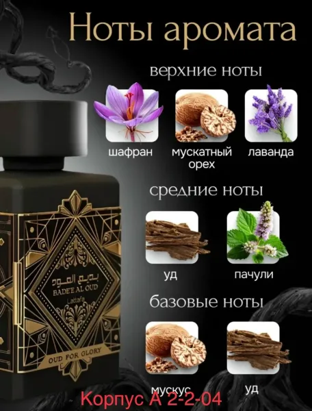 Арабские духи Bade'e Al Oud For Glory — фото 4
