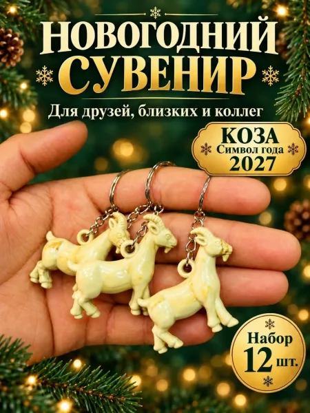 Брелок новогодний символ года — фото 6