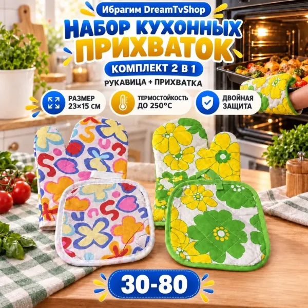 Кухонный набор: прихватка — фото 1