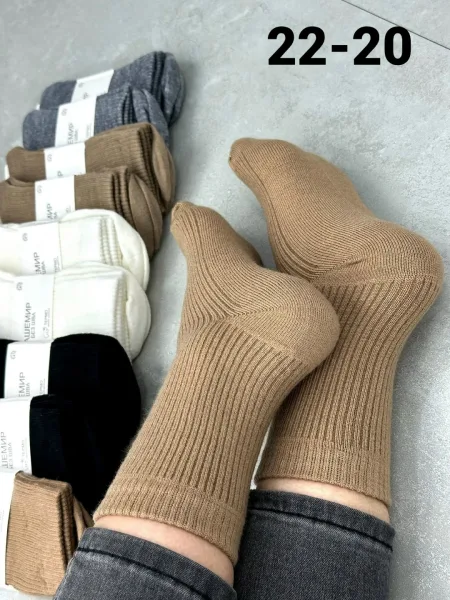 Носки женские зимние кашемир шерсть — фото 4