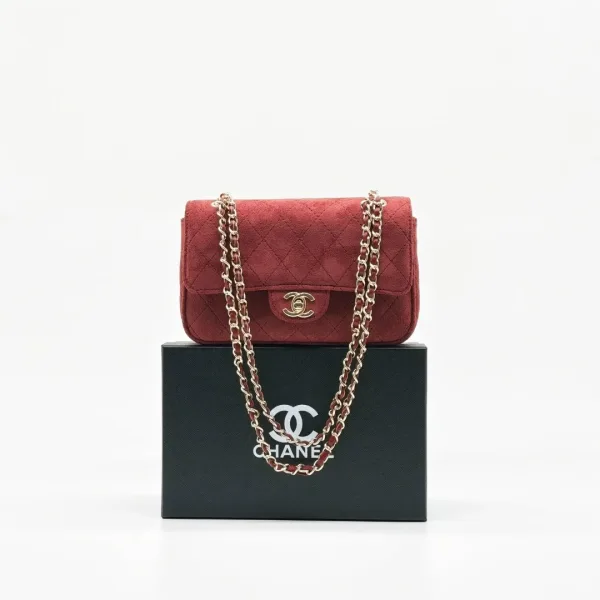 Сумка CHANEL, замша — фото 3