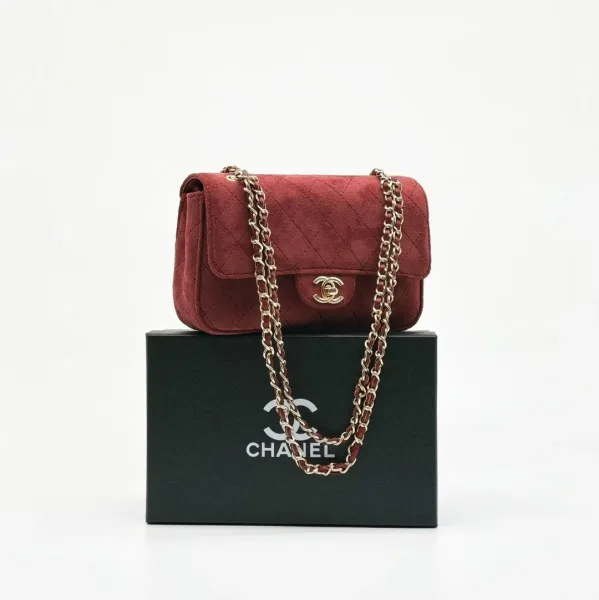 Сумка CHANEL, замша — фото 4