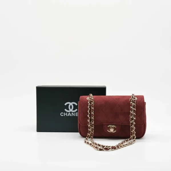 Сумка CHANEL, замша — фото 5
