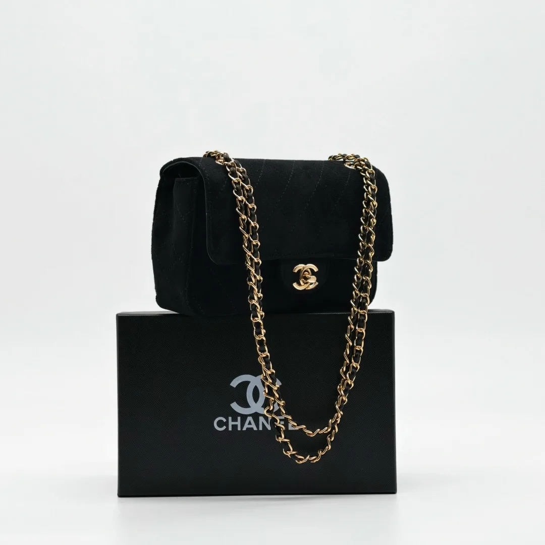 Сумка CHANEL, замша — фото 2
