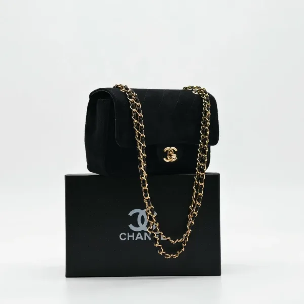 Сумка CHANEL, замша — фото 2