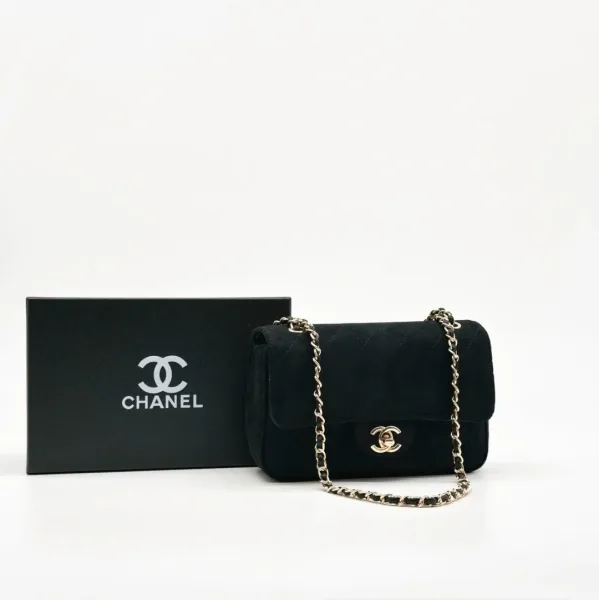 Сумка CHANEL, замша — фото 3