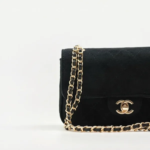 Сумка CHANEL, замша — фото 7