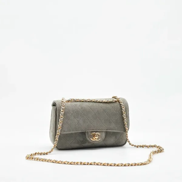 Сумка CHANEL, замша — фото 4