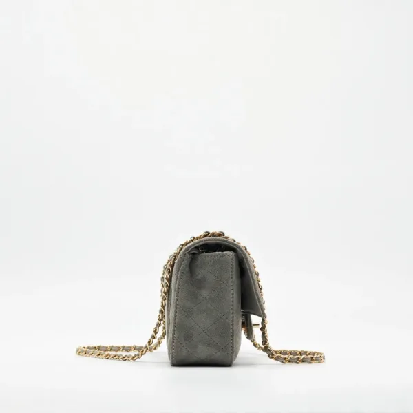Сумка CHANEL, замша — фото 5