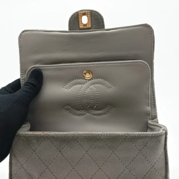 Сумка CHANEL, замша — фото 7
