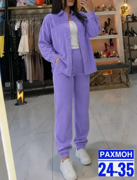 Костюм двойка из микровельвета — фото 2