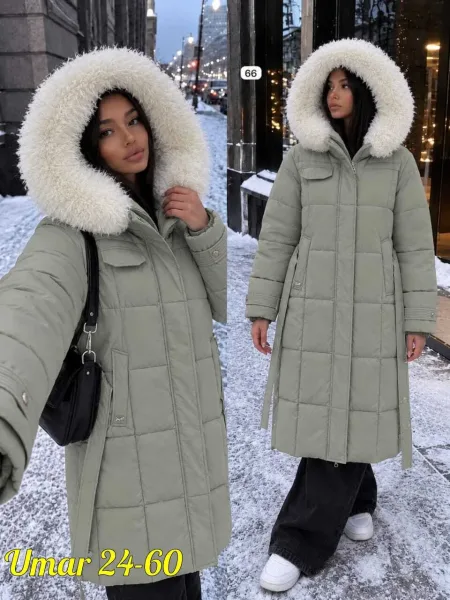 Тёплая куртка с мягким мехом для уюта и стиля — фото 1