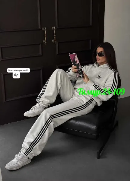 Флисовый костюм Adidas — фото 4