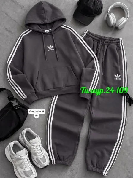 Флисовый костюм Adidas — фото 5