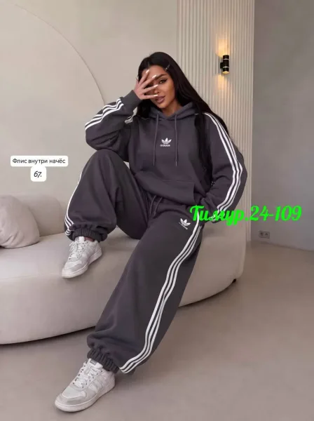Флисовый костюм Adidas — фото 6