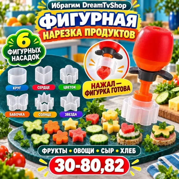 Набор для фигурной нарезки, цветок — фото 1