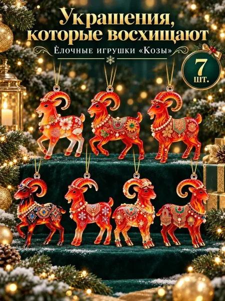 Пластиковые подвески с изображением барашков — фото 1