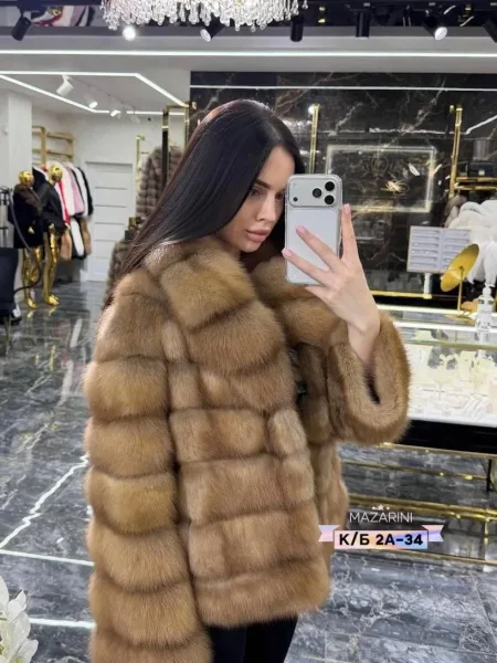 Шуба женская из искусственного меха — фото 2