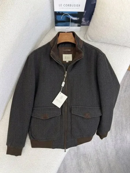 Brunello Cucinelli куртка из кашемира и шерсти — фото 9