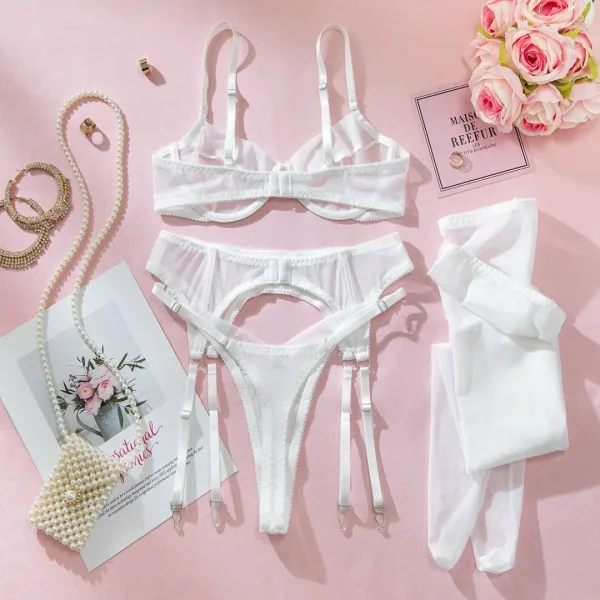 Трусики-стринги White Mesh — фото 5