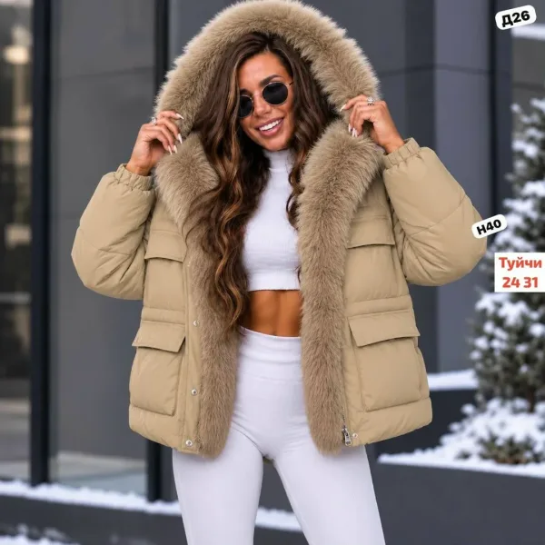 ЖЕНСКАЯ УТЕПЛЁННАЯ КУРТКА СТИЛЬ И КОМФОРТ В ХОЛОДНУЮ ПОГОДУ — фото 3