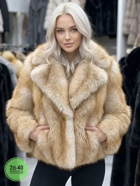 ЭКО шубка под песец — фото 1