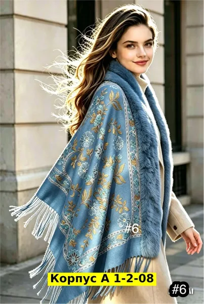 Шарф из натурального кашемира — фото 1