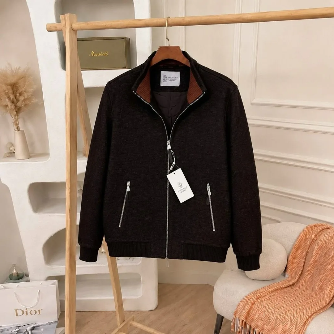 Куртка Brunello Cucinelli из кашемира и шерсти Premium — фото 1