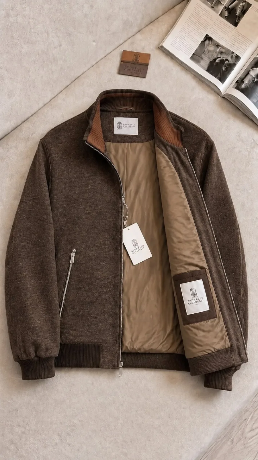 Куртка Brunello Cucinelli из кашемира и шерсти Premium — фото 2