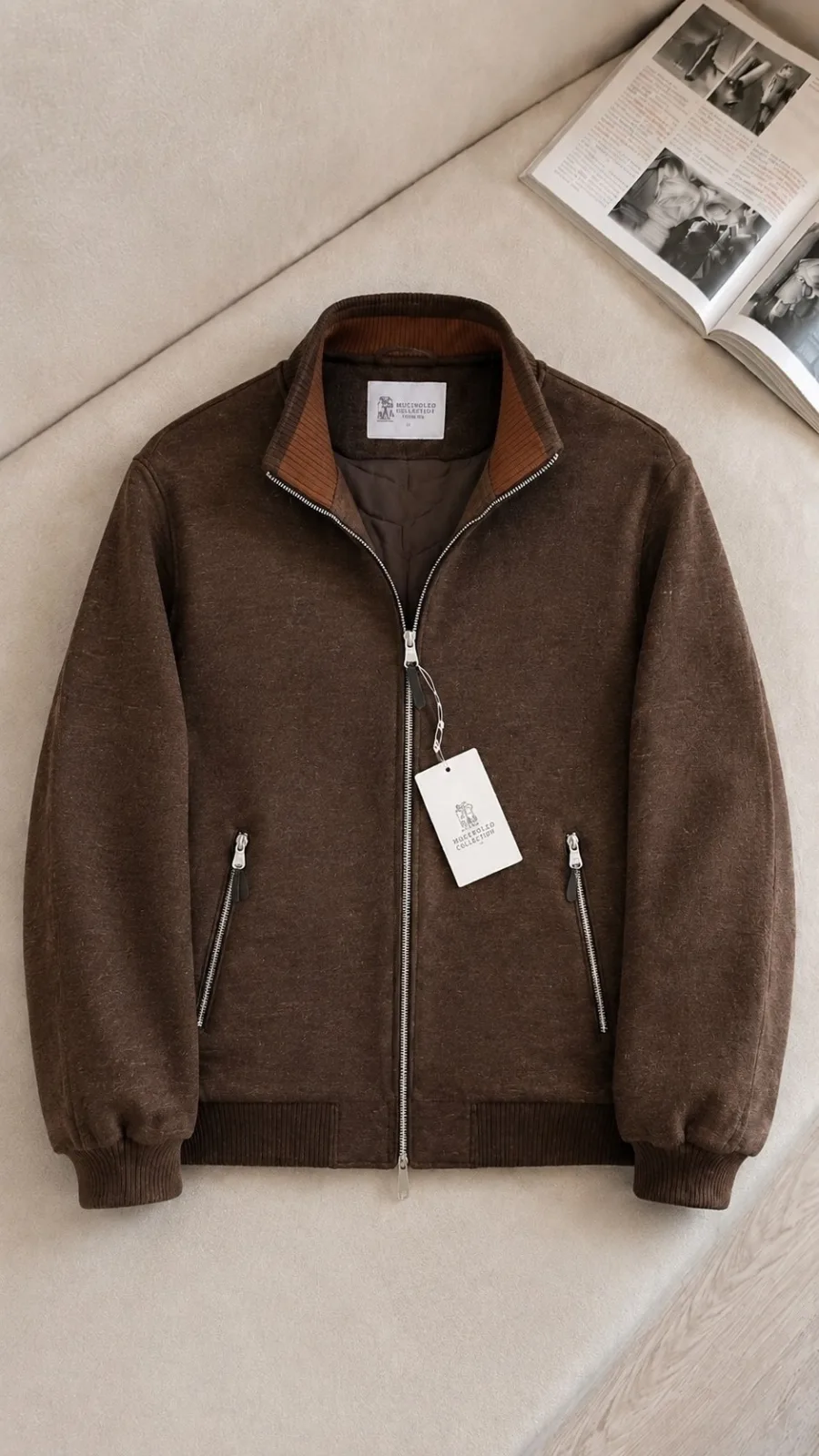 Куртка Brunello Cucinelli из кашемира и шерсти Premium — фото 3