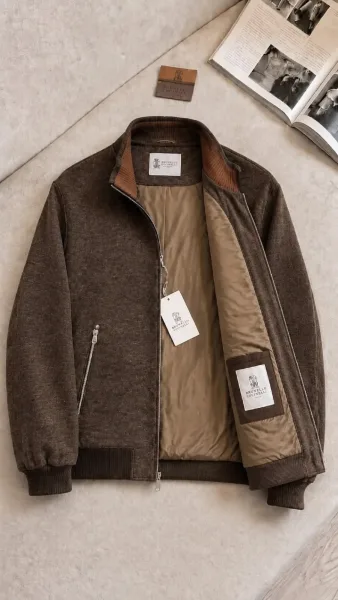 Куртка Brunello Cucinelli из кашемира и шерсти Premium — фото 2