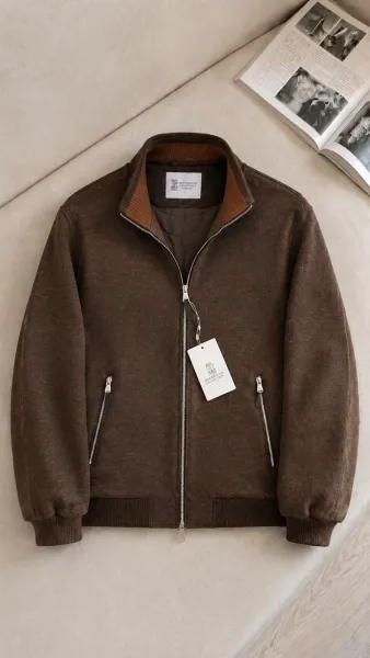 Куртка Brunello Cucinelli из кашемира и шерсти Premium — фото 4
