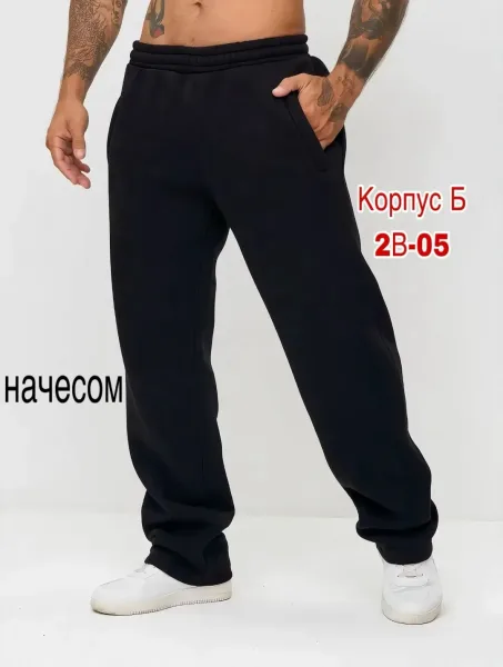 Теплые брюки с начесом, подходят для прохладной погоды — фото 3