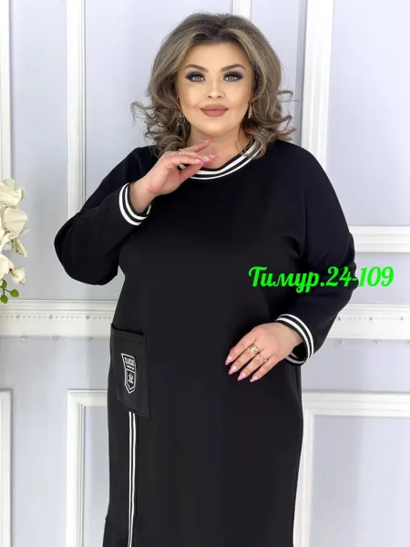Платье женское из вельвета — фото 1