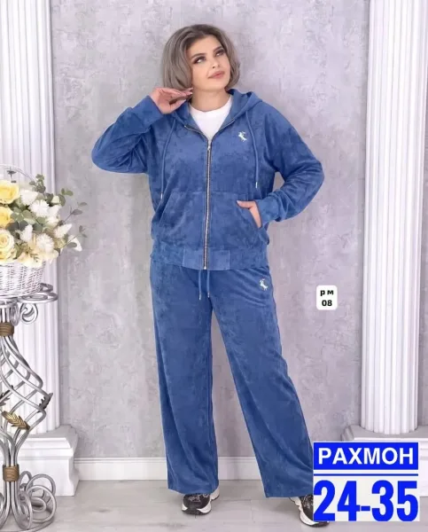 Костюм двойка из вельвета — фото 1