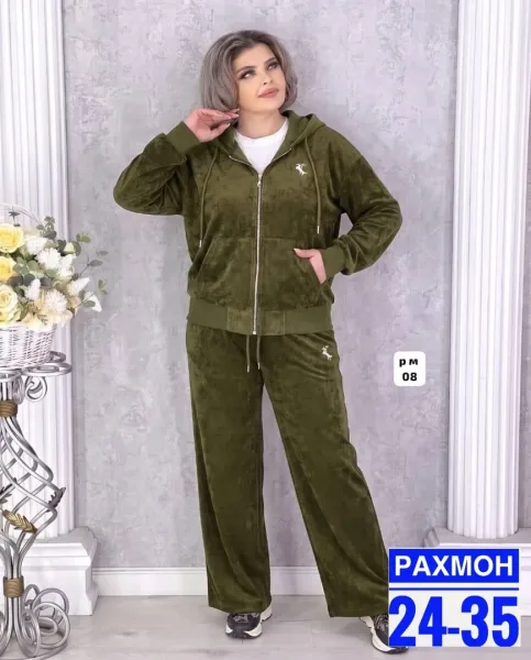 Костюм двойка из вельвета — фото 4
