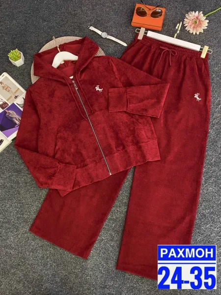 Костюм двойка из вельвета — фото 6