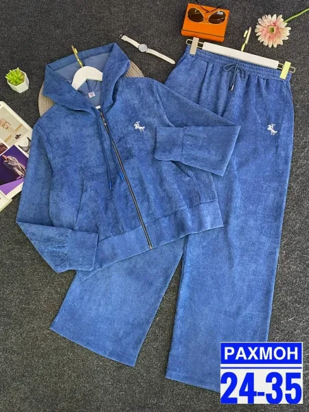 Костюм двойка из вельвета — фото 7