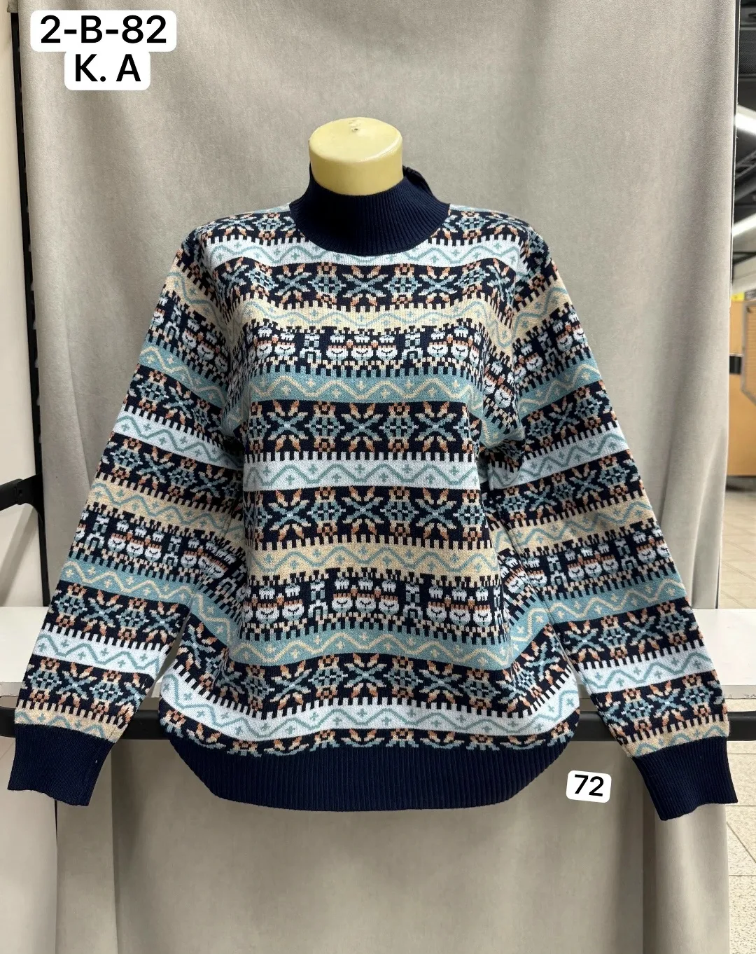 Свитер женский из смесового трикотажа — фото 8