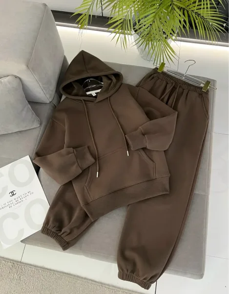 Спортивный костюм из двухнитки с подкладкой из флиса — фото 5