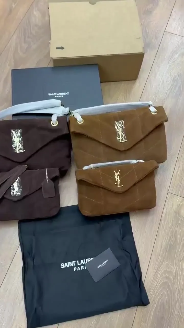 Сумка Saint Laurent из натуральной замши — видео